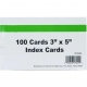 100-pack 3x5 Index Cards